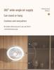 2026 Portable USB Charging Clip-on Desktop Fan with Light for Dorm Use