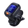 AT-101 Portable Mini Clip-on Digital Tuner with Foldable Rotating Clip High Sensitivity for Chromatic Guitar Bass Violin U