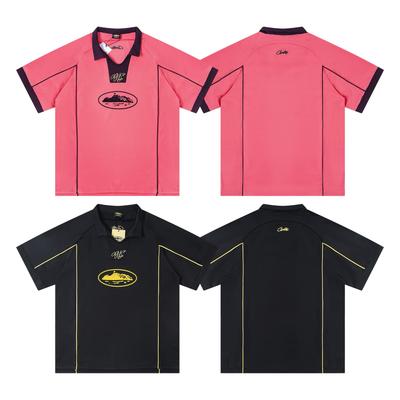 High Street Printed Quick-Drying Football Suit Men'S And Women'S Loose Casual Sports Short Sleeve T-Shirt Tide