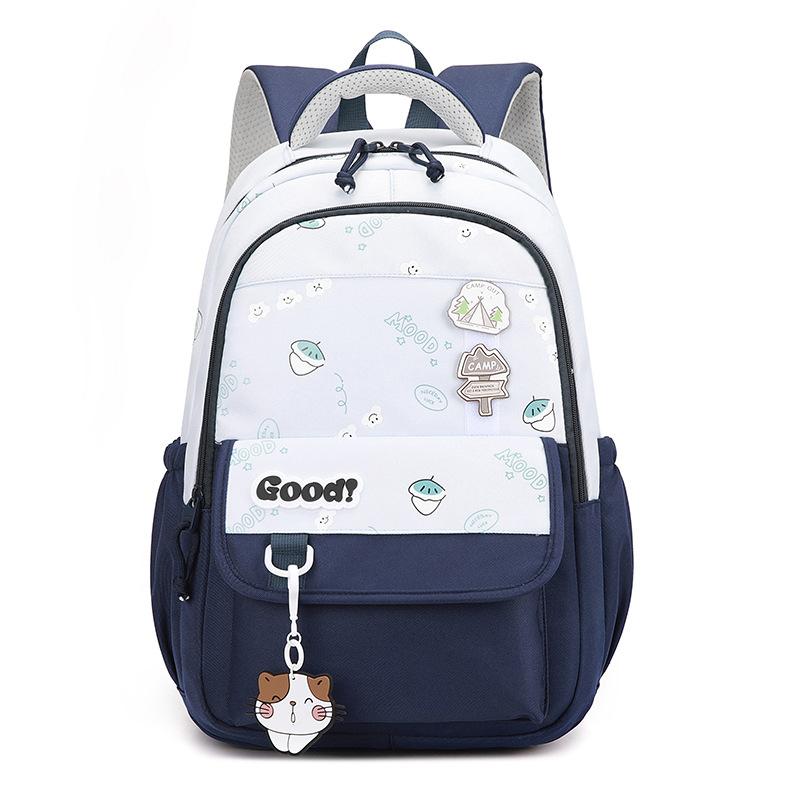 School bag for girls, new models for primary school students to reduce the burden, junior high school school bag, large-capacity backpack