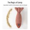 Catnip Fish Teaser Stick: Self-Entertainment Burlap Fish Doll Cat Toy