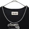 PINK HOUSE Print Short sleeve T-shirt M black Women Used