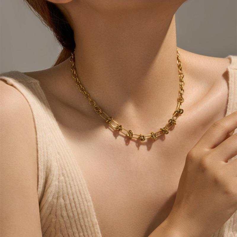 Meier European and American Style Titanium Necklace - Women's Choker - Minimalist, Cool, and Chic