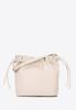 Wittchen Women's Crossbody Bag With Decorative Ties, Cream, Eco-Leather