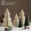 Faltbare Weihnachtsmann-Ornamente 3D Papierwaben-Weihnachtsparty-Requisiten 2026 Festival Schreibtisch DIY Bastelarbeit