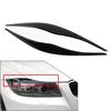 Headlight Eyelid Eyebrow Cover For BMW 3 Series E90 E91 2006-2011 Bright Black