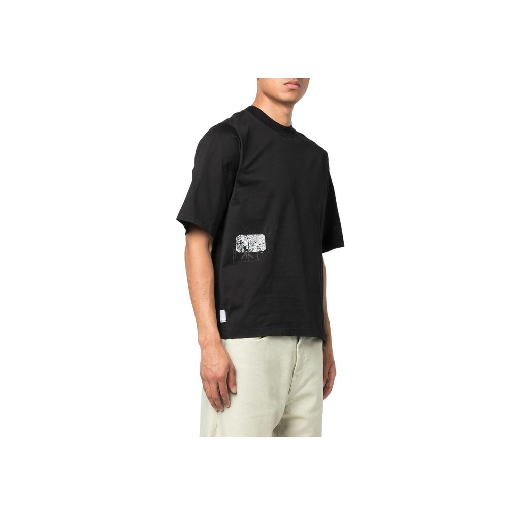 STONE ISLAND Shadow Project Shadow Short-Sleeve Crewneck T-Shirt Black Men Tops 77192011B-V0029