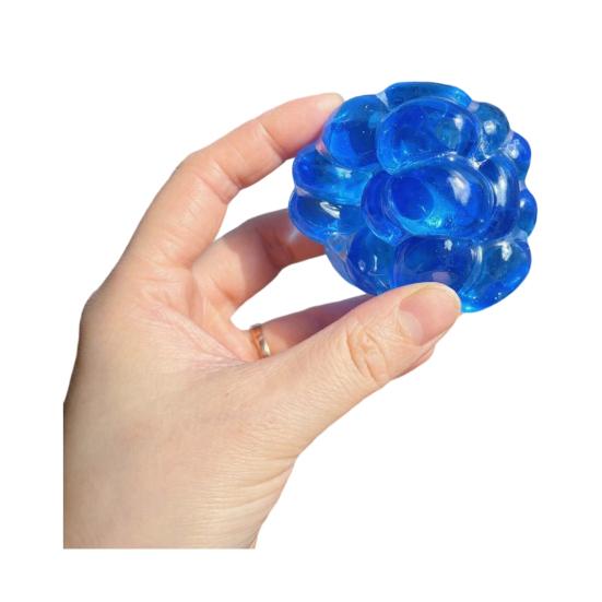 Balle Anti-Stress Croquante Remplie de Billes Soulagement de l'Anxiété Formable Balle à Presser Jouet Sensoriel Portable Voyage Moulable Balle Transparente Pincer Jouet Fidget