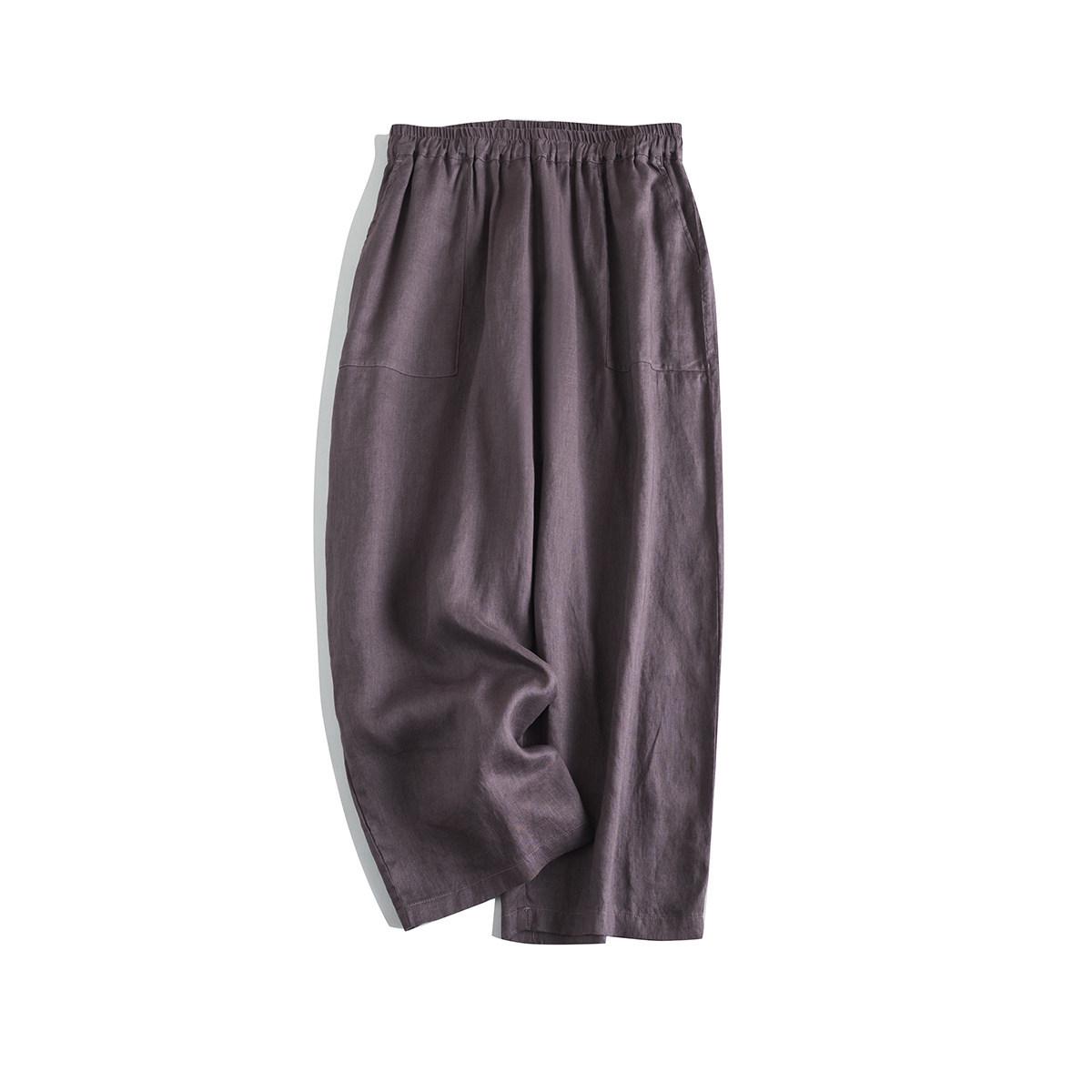 

Women s Lightweight Pure Linen Wide-Leg Pants - Loose, Comfortable, Casual, Artistic Design (Style 5327) One Size