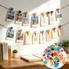Mini Multicolor Love Heart Wooden Clips Wooden Photo Hanging Pegs, for Valentine Party Memo Holder Handmade DIY Craft Decoration