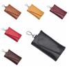 Mini Card Bag Genuine Leather Keychain Housekeeper Car Key Wallet  Men Women
