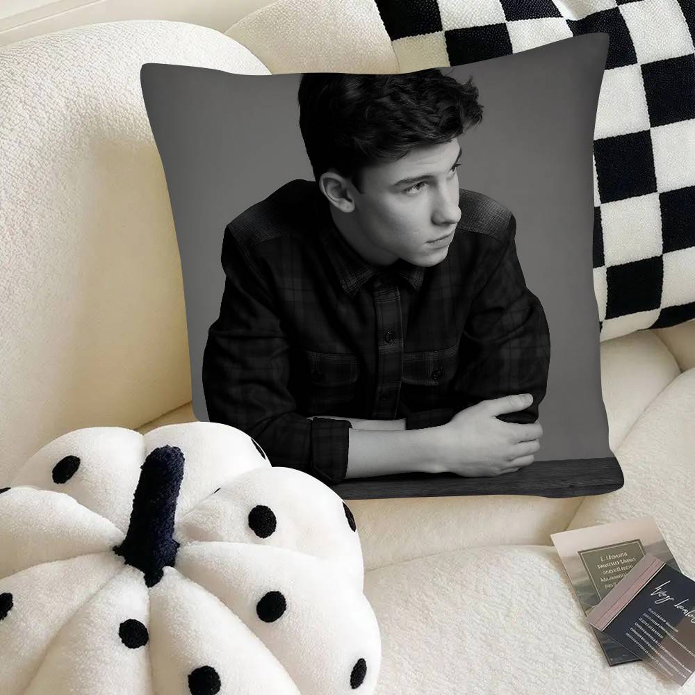 Migliore Federa per Cuscino Shawn Mendes Federa Quadrata alla Moda Camera da Letto Divano Stanza Decorazione Ins Tempo Libero