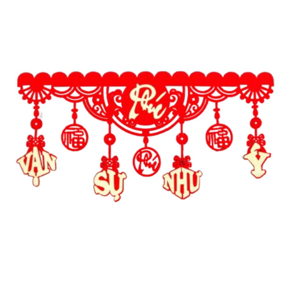 Traditional Vietnamese Spring Festival Couplet Blessing Fu Character Pendants  Wedding Birthday