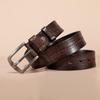 Men's First Layer Cowhide Belt Retro Belt Casual Versatile Belt Trendy Fashion Belt