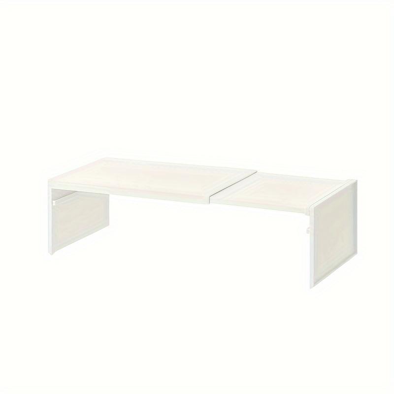 

Expandable Kitchen Organizer, No Tools Needed! Multi-tier Rack for Dishes, Pots & Spices. Maximize Cabinet & Countertop Space. 1-tier білий