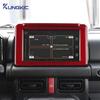 Real Soft Carbon Fiber Sticker For Suzuki Jimny 2019 2020 2025 2025 2025 2025 2025 LHD RHD Car Central Control Screen Frame Trim