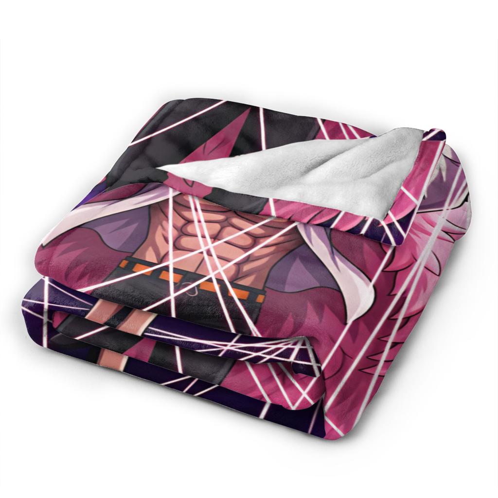 Donquixote Doflamingo Plush Blankets Student One Pieces Flannel Throw Blanket For Living Room Warm Soft Custom Quality Bedspread