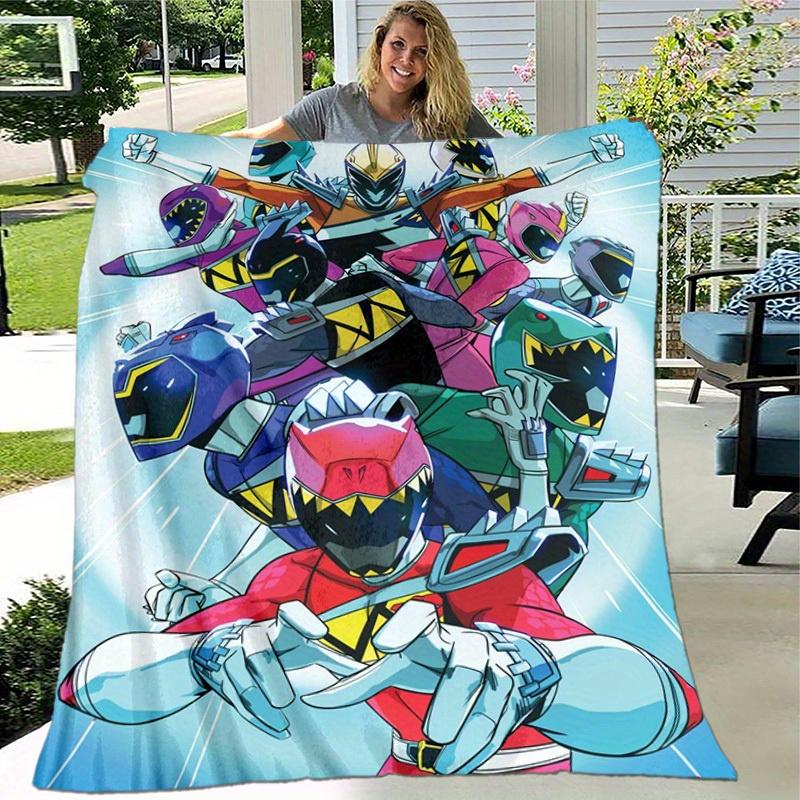 1pcPower Rangers Dino Charge Blanket - Soft and Comfortable - Ideal Gift for All Seasons - Perfect for Home Decor - Officially Licensed Product