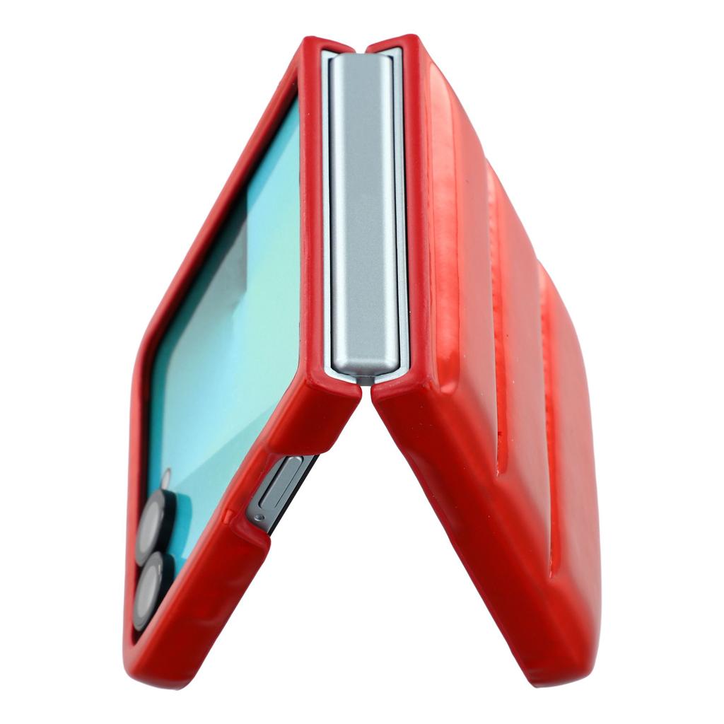 For Samsung Galaxy Z Flip7 5G Case Down Jacket PU Leather + PC Shockproof Phone Cover