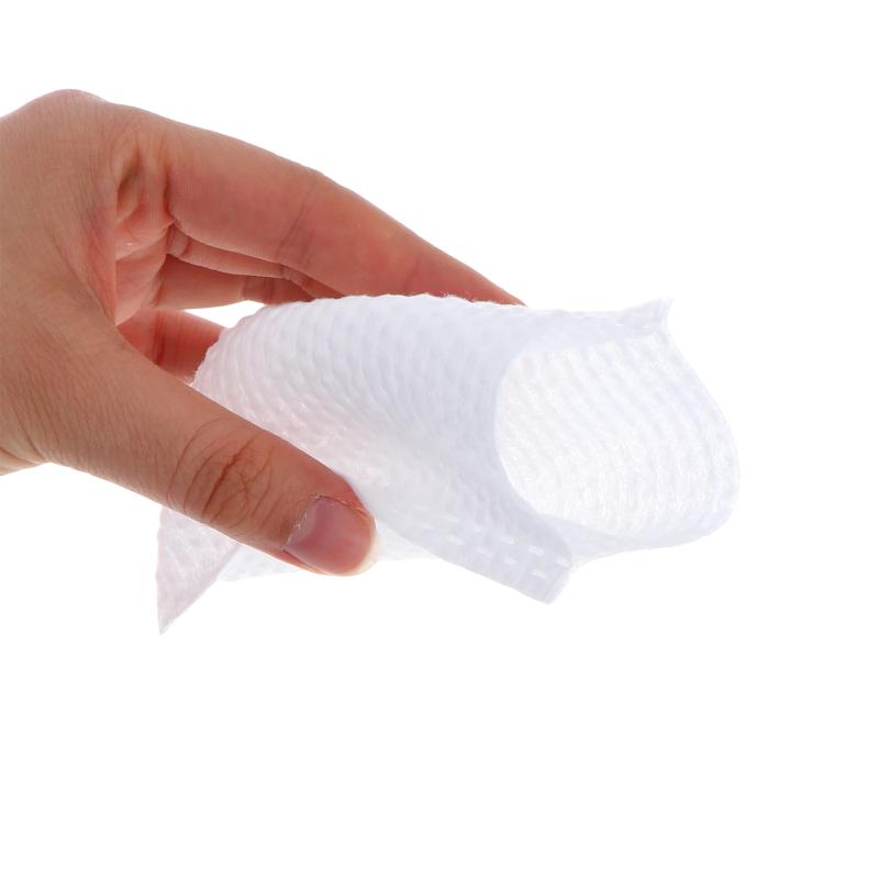 50 Stück Wasserhahnfilter Baumwolle Spritzschutz Entfernt Sand Filtert Wasserreinigung Socken mit T-Riemen Für Leitungswasser Rostentfernung