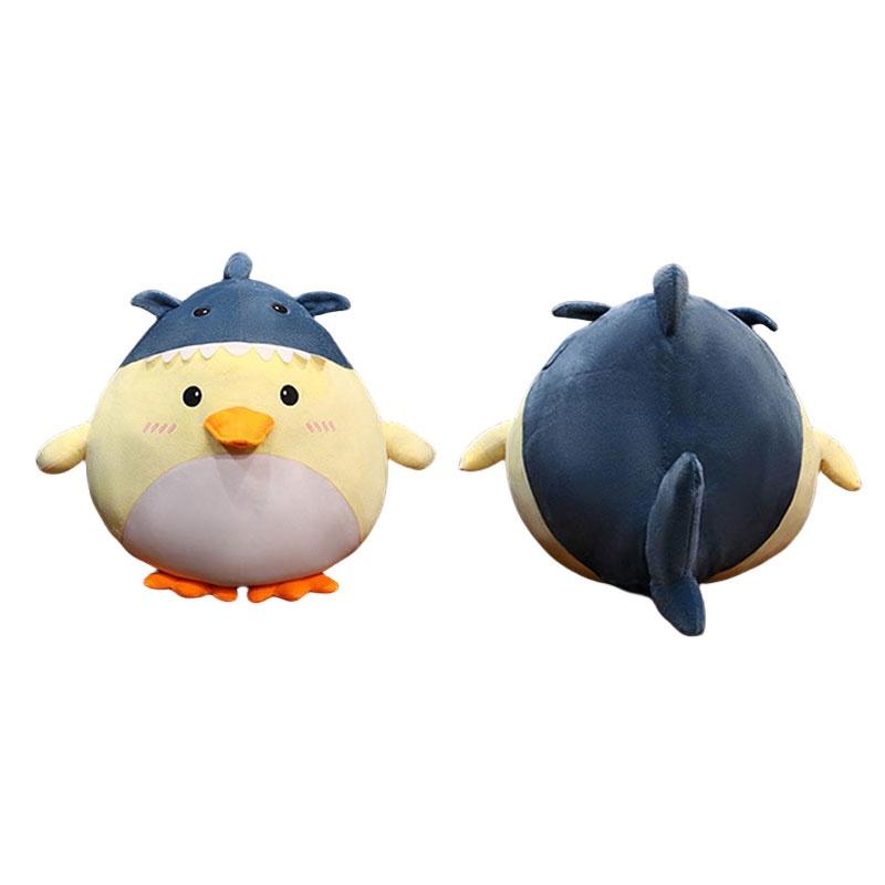 Soft And Cute Cartoon Shark Duck Plush Toy For Kids Office Chair And Nap Time Animal Stuffed Doll