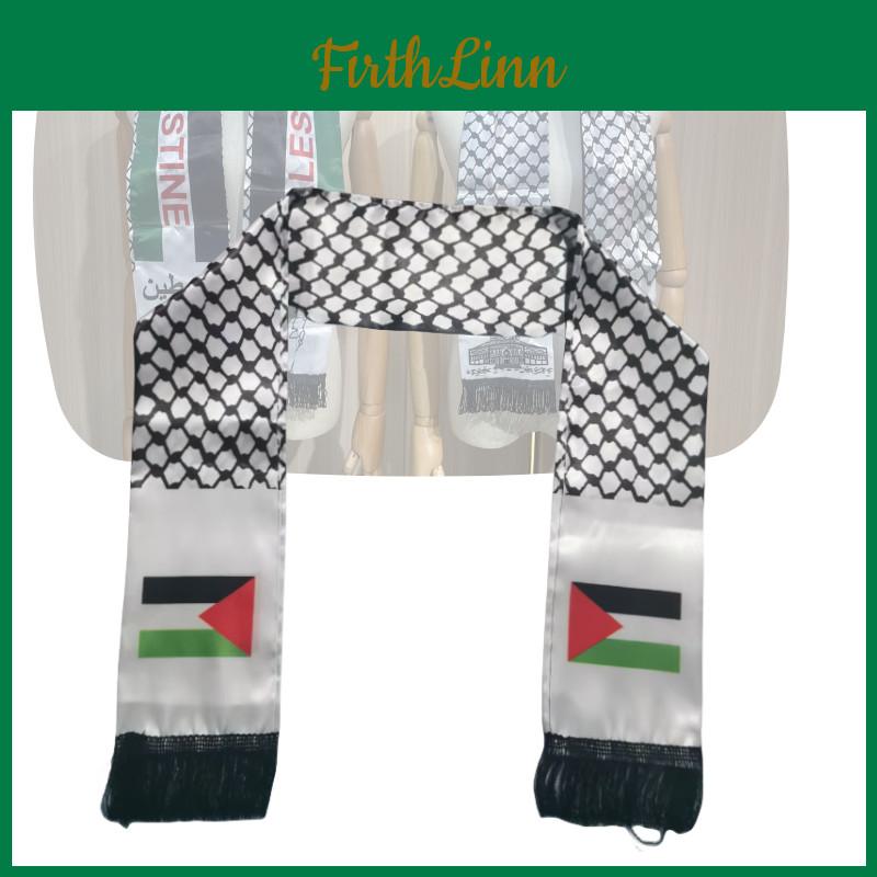 Palästina Gaza Unterstützungsflagge Druck Polyester Schal Fan Fußball Souvenir Geschenk