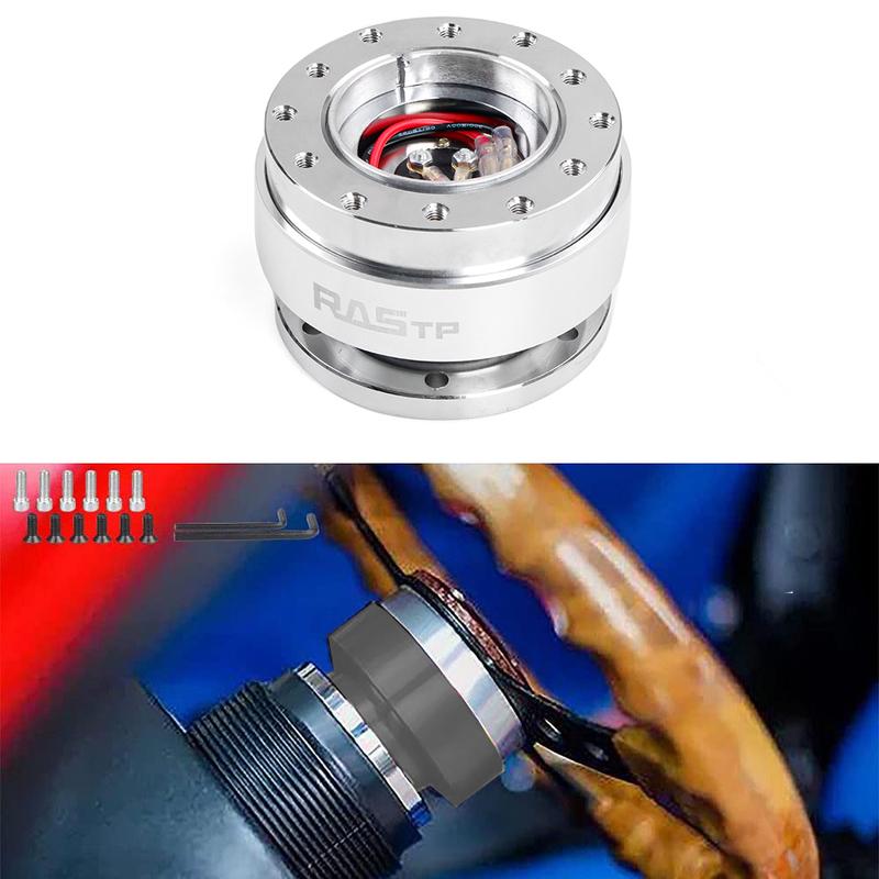 Bartoo-Universal Auto Tuning Lenkrad Schnellverschluss Nabenadapter Boss Kit Für Lochkreis-70/75mm 6-Loch Lenkrad QR030