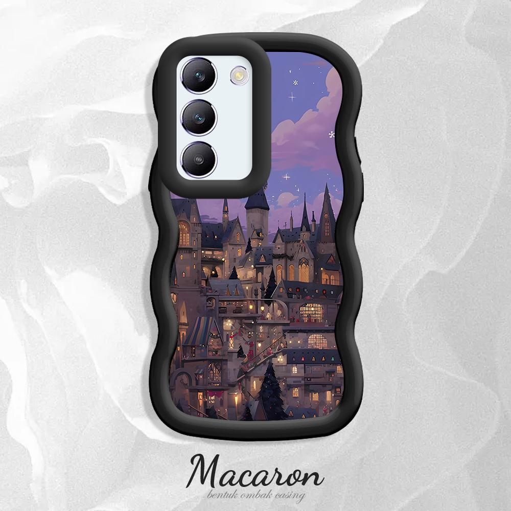 

Окрашенный узор Big Wave Edge Мягкий силиконовый материал Macaron чехол для телефона противоударный защитный резиновый чехол для OnePlus Vivo Motorola Moto Motorola Moto G32 чёрный