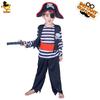 Children's Men's Striped Pirate Costume Ball Stage Costume Halloween Cosplay Costume