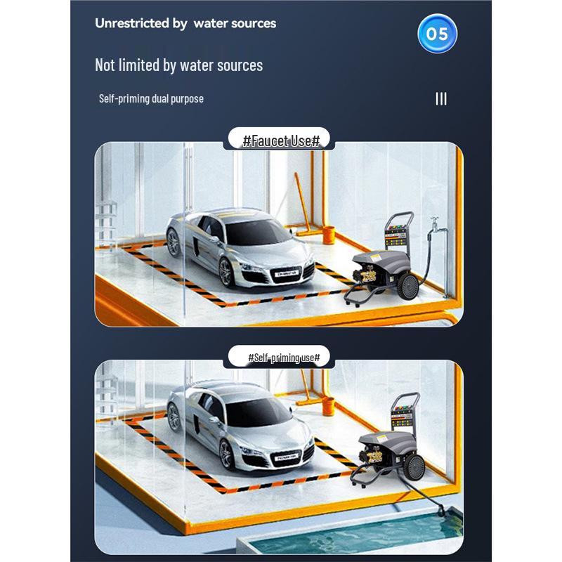 High-Power 220V/380V Electric Pressure Washer for Cars - Commercial & Home Use