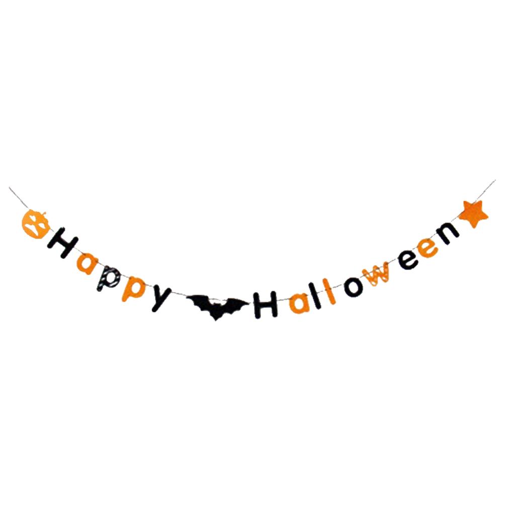 Netkaná textilie Písmeno Halloweenská dekorace Vlajka k zavěšení Květina k zavěšení Rozložení scény Párty Vlajka k zavěšení