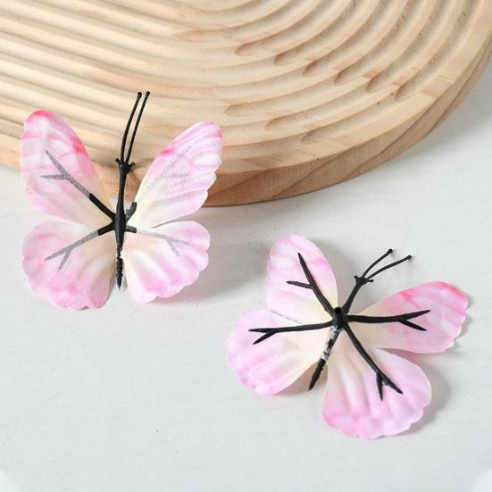 4 Pcs 3D Butterfly Wall Stickers Colorful Butterflies Wall Decal Removable Wall Art Murals for DIY Crafts Home Office Party Bedroom Decoration