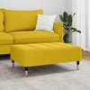 Footstool Yellow 77x55x31 Cm Velvet
