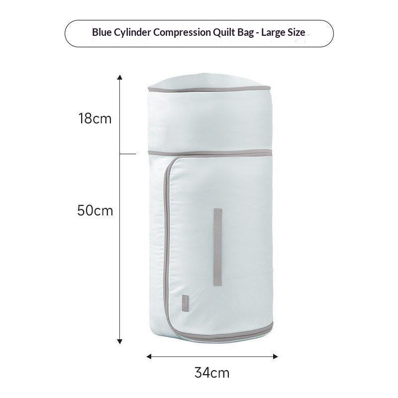 Cylinder Quilt Compression Organizer Large Capacity Round Storage Bag for Down Jacket Blanket Home Wardrobe Sorting