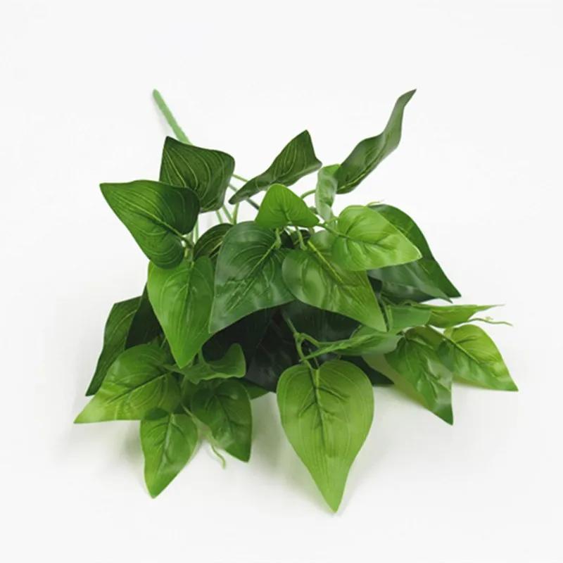 Artificial Plants Monstera Leaf Green Palm Leaves Long Branch Tropical Greenplant Garden Living Room Bedroom Balcony Decoration