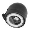 LED Headlight Vintage Round Angel Eye Front Lamp Fit for Motorcycle Cruiser Choppers Bobber Cafe Racer(White Yellow