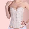 Waist Cincher Renaissance Princess Figure Shaping Slim Fit Sleeveless Royal Style Lace Up Front Closure Adjustable Waist Bustiers for Dating