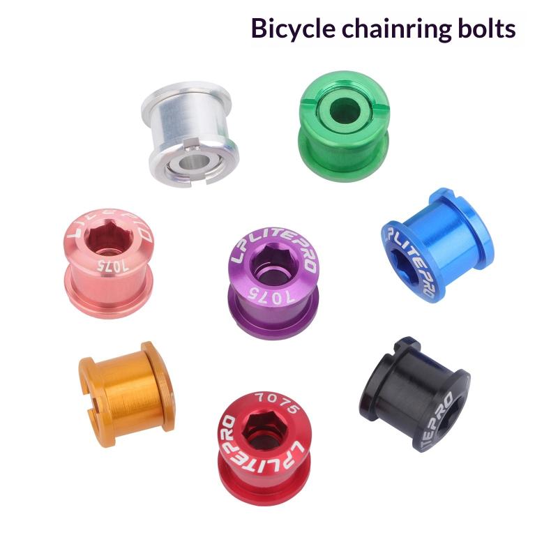 5Pcs 9.5mm Single Double Chainring Bolt for Bike Sprocket Thread Plate Disc Screw Mountain Road Bike Crank Section