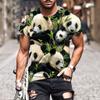 3D Printed Cute Panda Animals T Shirt Men's Funny Pattern