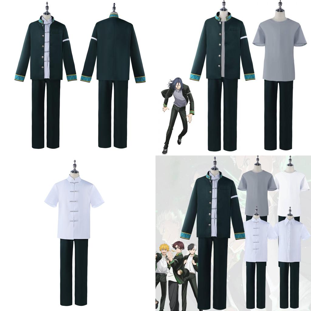 Retro Větrovka v čínském stylu Cosplay kostým pro anime postavy