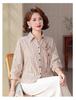 2026 New Striped Seven-Sleeve Shirt for Middle-Aged Women - Spring/Summer Fashion for Moms
