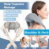 Foreverlily 26W Massageador de Pescoço e Ombros Sem Fio Massageador de Ombros e Costas Xale Trapézio Pescoço Cervical massageador