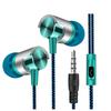 Fashion Braided Wired Volume Control Phone Stereo Sound Laptop In-ear Earphones