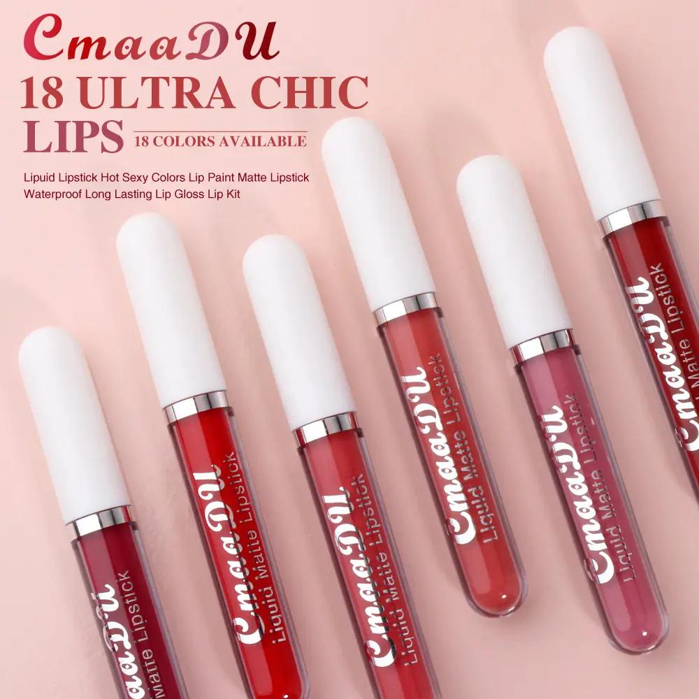 Cmaadu 4pcs Long Lasting Matte Waterproof Lip Gloss