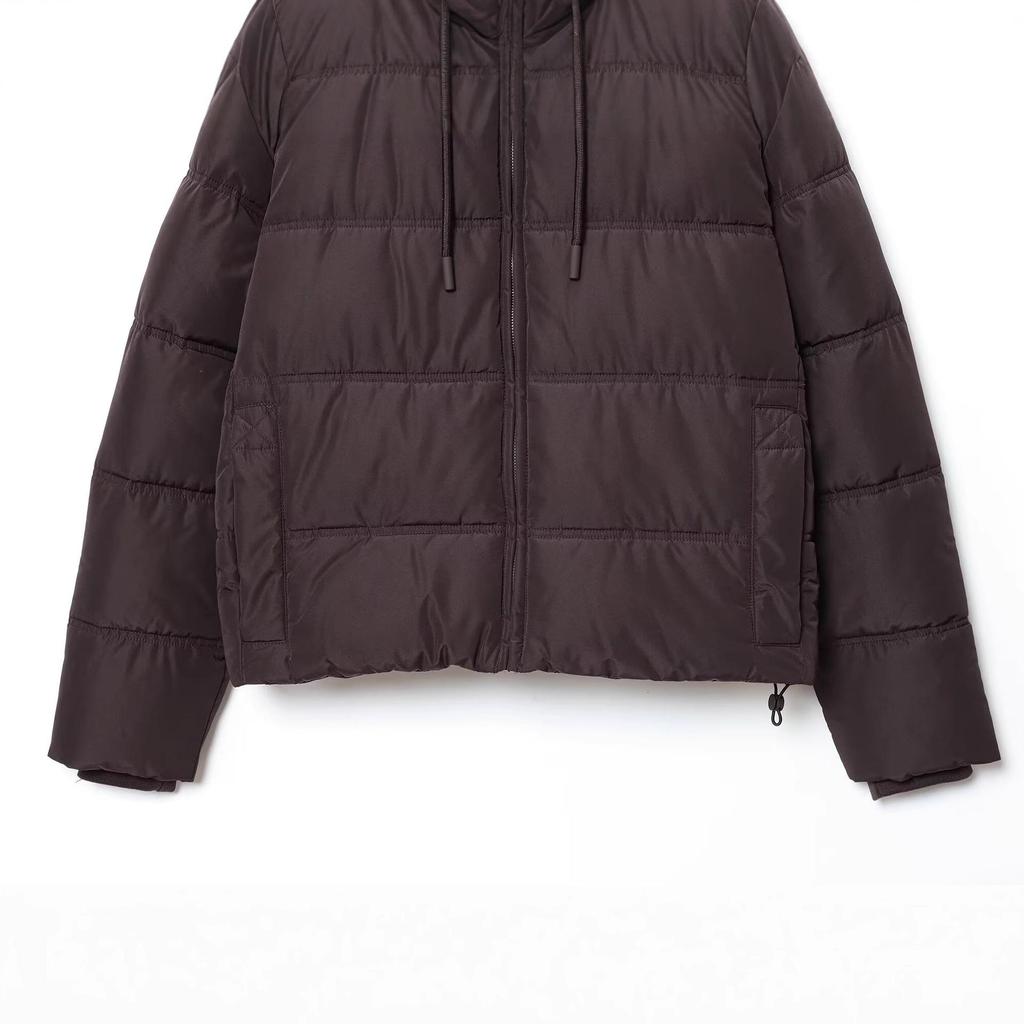 European & American Style Women's Hooded Short Cotton-Padded Jacket 