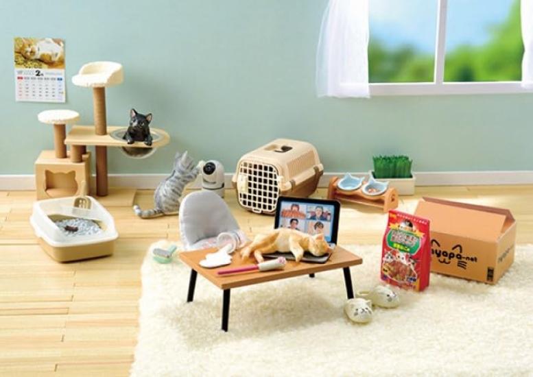 Re-ment Petit Sample Nekota's Daily Life 1BOX Approximately H115 x W70 x D50mm Made of PVC