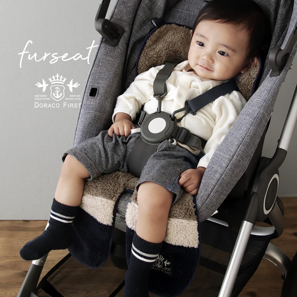 DORACO Fur Car Seat Cover Perfect for Stroller Seats and Car Also Suitable for Cold (Marshmallow Green) - Seats, Weather.