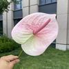 10pcs Large Anthurium Artificial Flower 20cm JHead Burgundy Fake Flower Stems for Wedding Home Floral Arrangement Decoration