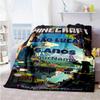 Minecraft 41 Customize Text Blanket Throw Personalized Blanket Soft & Cozy Throw For Sofa Seaside Bed Office Ideal for All Seasons