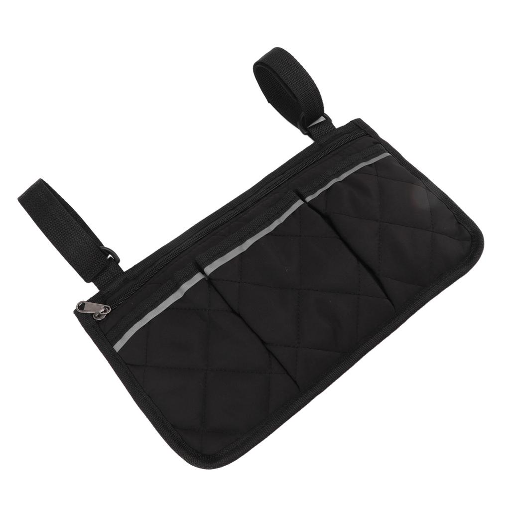 Wheelchair Pouch Bag Waterproof Polyester Multi Pocket Design Wheelchair Side Pocket for Outdoor Mobile Chair